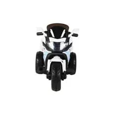 Mini Moto Elétrica Infantil Esportiva Branca Alta Performance Seguro Diversão Criança