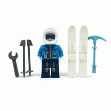 Boneco Explorador Polar com Ferramentas Polar Adventure Esquiador de Neve