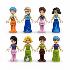 Bonecas Lucky Girl  8 Personagens com Roupas Diversas Compatível com Blocos de Montar