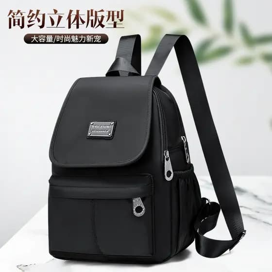 Bolsa mochila feminina Portátil da moda de Poliéster à prova d'água