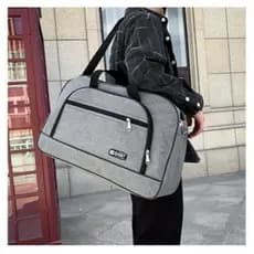 Bolsa de Viagem e Academia de Nylon Unisex com alca longa e fecho com ziper à prova d'água