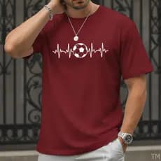 Camiseta Unissex Estilosa Premium Masculina Estampa Futebol Esporte Academia Camisa 100% Algodão 30.1