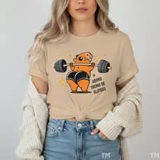Camiseta Feminina Presente Premium Capivara Treino Academia Algodão Blusinha Para Mulher
