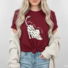 Camiseta Feminina Presente Premium Como Uma Onça Blusinha T-shirt Algodão Para Mulher