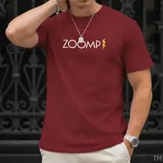 Camiseta Unissex Estilosa Masculina Estampada Zoomp Raio Street Camisa 100% Algodão 30.1 Academia
