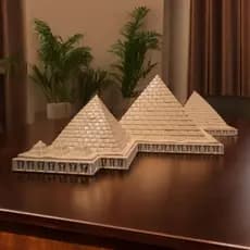 Pirâmides Egito Gizé Decoração Ornamento Meditação Prosperidade Magnetismo Mentalidade