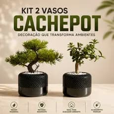 2 Vasos Cachepot Moderno Suculentas Cactos Ervas Flores Floricultura Florzinha Plantinha