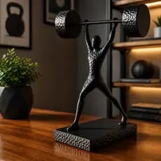 Escultura Decorativa Power Lift Academia Esporte Musculação Presente Escritório Home Officce
