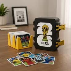 Caixa Maleta Porta Figurinhas Álbum Copa Do Mundo 2026 Troca