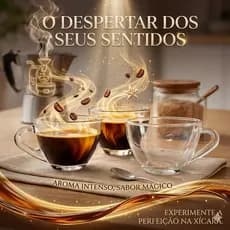 Jogo 6 Xícaras de Café Lisa Em Vidro 90ml Classic Transparente