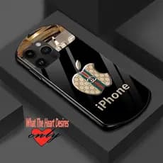3D celuar de Brilhante vidro capinha iPhone 15 14 13 12 11 16 Pro Max à prova de vidro dura capinha celular com espelhos