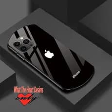 capa de celuar de Brilhante vidro 3D capinha iPhone 11 12 13 14 16 15 ProMax Mais moda dura choque vidro capinha celular
