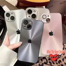 Capinha De Celular Brilhante Fosco Luxo Para Capinha iPhone 15 11 12 13 14 16 Pro Max Lente Filme protetor Capa Choque