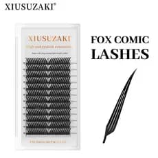XIUSUZAKI Fox Comic Cílios Novo Estilo Postiços Falso Material De Vison Extensão De Macios