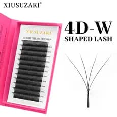XIUSUZAKI Cílios 4D W Floração Automática Premade Volume Brasileiro Alongamento Mink Naturais Para Extensão De Cílios
