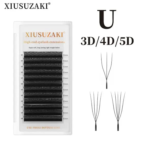 XIUSUZAKI 3D/4D/5D-U Forma Extensão De Cílios 0.07mm Rússia Volume Novo Estilo