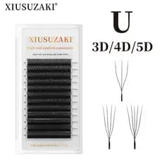 XIUSUZAKI 3D/4D/5D-U Forma Extensão De Cílios 0.07mm Rússia Volume Novo Estilo