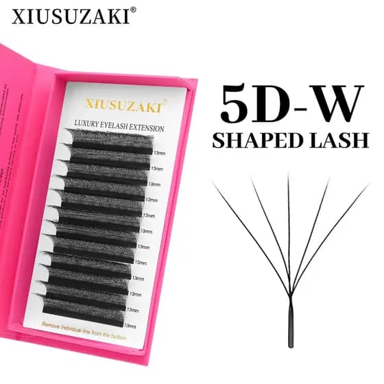 XIUSUZAKI Cílios 5D W Floração Automática Volume Brasileiro Mink Naturais Para Extensão De Cílios