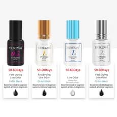 XIUSUZAKI 6ml 1 Segundo De Secagem Rápida Forte Cola De Extensão De Cílios Postiços Retenção Adesiva 7-8 Semanas