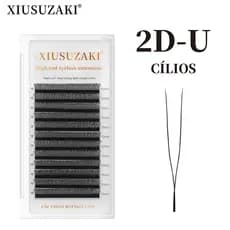 XIUSUZAKI Extensão De Cílios Em Formato 2D-U 0.07 Mm Rússia volume Novo Estilo