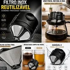 Filtro de Café Dobrável Portátil Silicone Reutilizável Camping Viagem Coador Prático