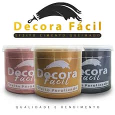 Cimento Queimado Efeito Aveludado Facil Aplicação Varias Cores Decora Brasil