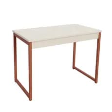Mesa Escrivaninha Home Office Moderna Compacta Tampode Madeira em 3 Modelos