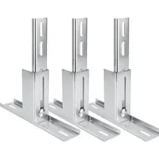 Kit Suporte Regulável Motor de Portão Basculante Fixação Reforçado 200mm Bv Automatizador Afli