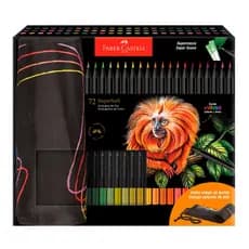 Lapis de Cor Faber-Castell Supersoft Estojo Tecido 72 Cores