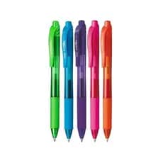 Kit 5 Canetas em Gel Coloridas Energel Esferográfica 0.7mm