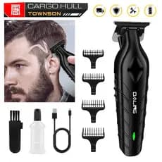 Maquina Corte Cabelo Acabamento Profissional Faixa de Barba Aparador Barbeador Recarregável Sem fio