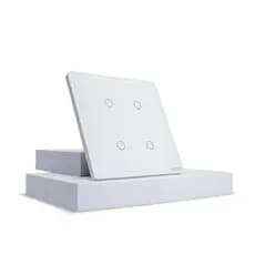 Ekaza Interruptor Inteligente WiFi 4x4 vidro 2.5d 4 botão Touch Alexa Google home