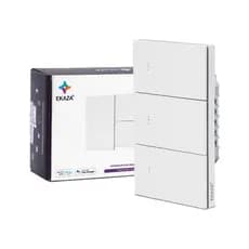 Interruptor Zigbee Inteligente Alexa 1, 2 e 3 Botões Branco Mercúrio Lite Tecla Física Tuya