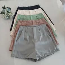 Short Alfaiataria Feminino Cintura Alta Modelo Zarha