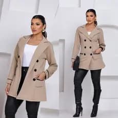 Casaco Feminino Sobretudo Moletom Inverno Do M ao G3 Moda