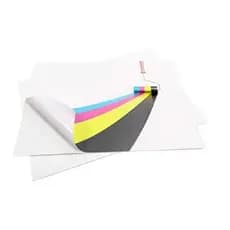 Adesivo Vinil Branco Brilho Sólido 120g para impressora Jato de Tinta Formato A4 10 folhas