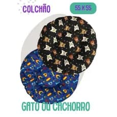 Caminha Redonda para Cachorro e Gato – Lavável na Máquina, Confortável e Estilo Único 55x55