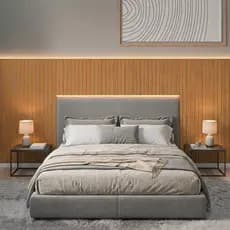 Painel Cabeceira Ripado Casal Luxo Para Quarto Casal Solteiro