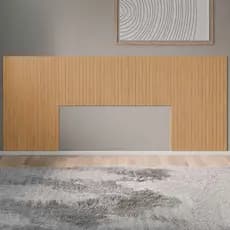 Cabeceira de Cama Ripada Painel Madeira Decorativa Moderna