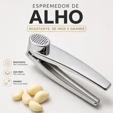 Espremedor De Alho Grande Resistente Inox Premium Cozinha