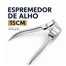 Espremedor De Alho Inox 15,2cm P/ Cozinha, Restaurante, Bares, Pizzaria, Presentes.