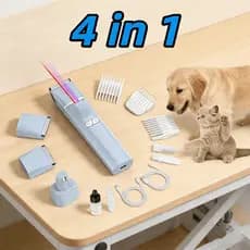 Cortador De Pelo Elétrico 4em1 P Animais De Estimação Branco