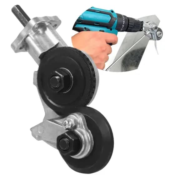 Adaptador De Corte Para Parafusadeira Furadeira Cortar Chapa Calhas Metal Alumínio Conector Com Acessório