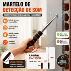 Martelo Oco Telescópico Ajustável Para Testes De Inspeção
