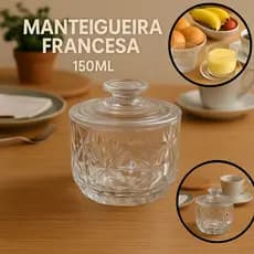 Manteigueira Francesa de Vidro 150ml – Conserva Manteiga Fresca com Estilo | Seven Bazar