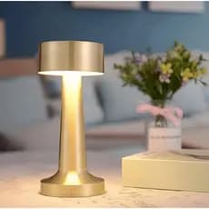 Luminária de Mesa Touch decorativa Luxuosa 3 Tons de Led Luminaria Modelos Cogumelo e Halter