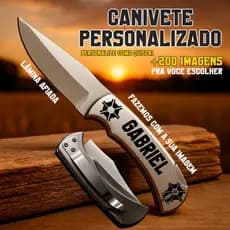 Canivete Personalizado Com Seu Nome LOGO De Bolso Estilo Zebu