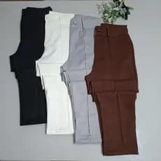 Calça Social Alfaiataria Feminina Tradicional Reta