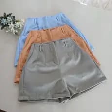 Short Alfaiataria Feminino Cintura Alta Modelo Zarha