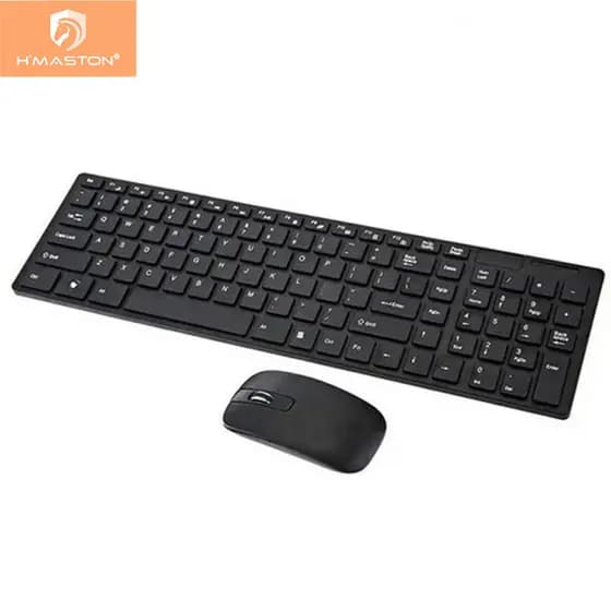 H'maston KB520 Kit Teclado Mouse Sem Fio Slim Notebook Wireless